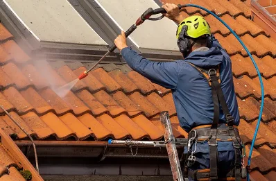 Démoussage et hydrofuge de toiture à Morillon